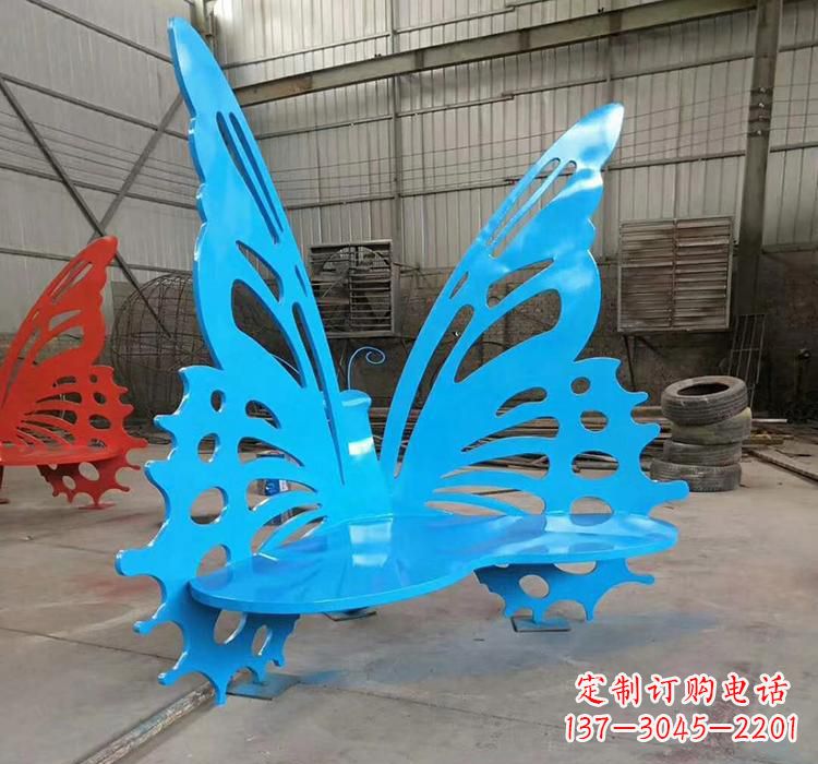宁波不锈钢蝴蝶座椅雕塑艺术精品