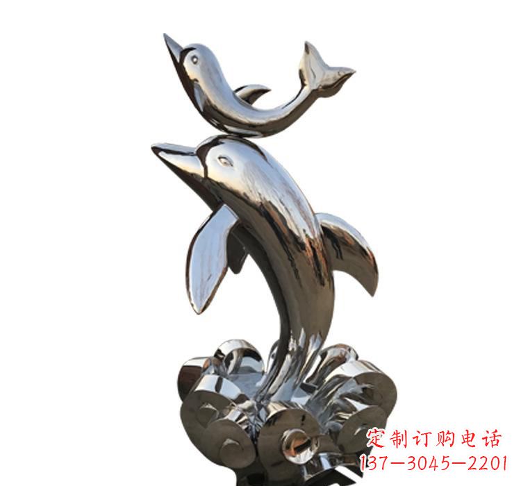 宁波海豚雕塑艺术与自然的完美结合