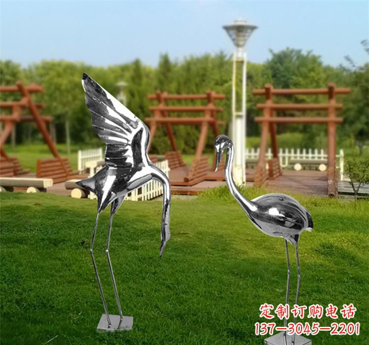 宁波不锈钢仙鹤雕塑艺术精美、气质高雅