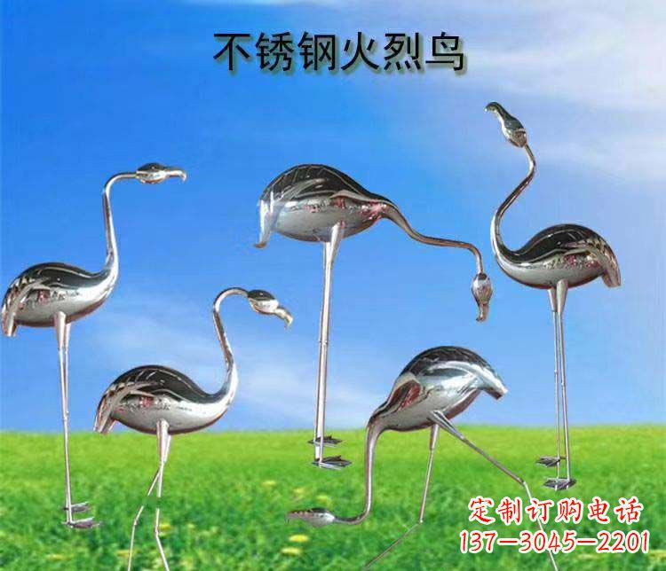 宁波不锈钢火烈鸟动物雕塑