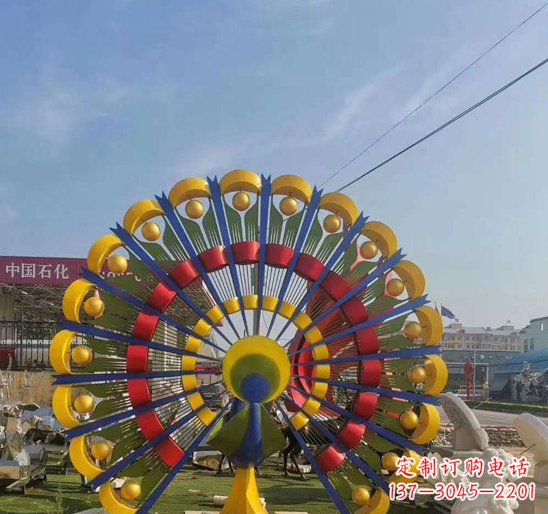 宁波不锈钢孔雀雕塑艺术的精美表达
