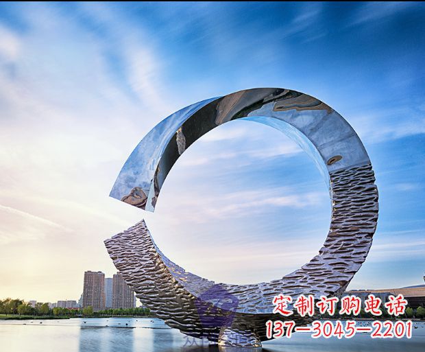 宁波环绕世界的不锈钢景观雕塑