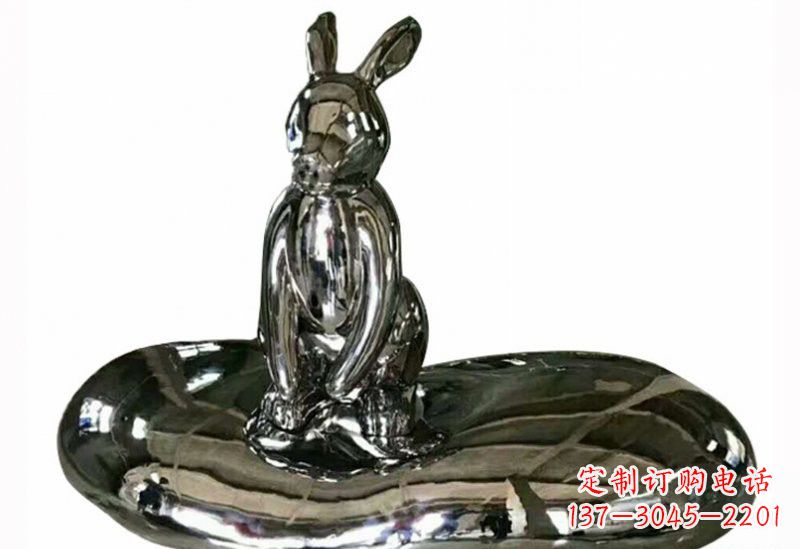宁波不锈钢兔子雕塑