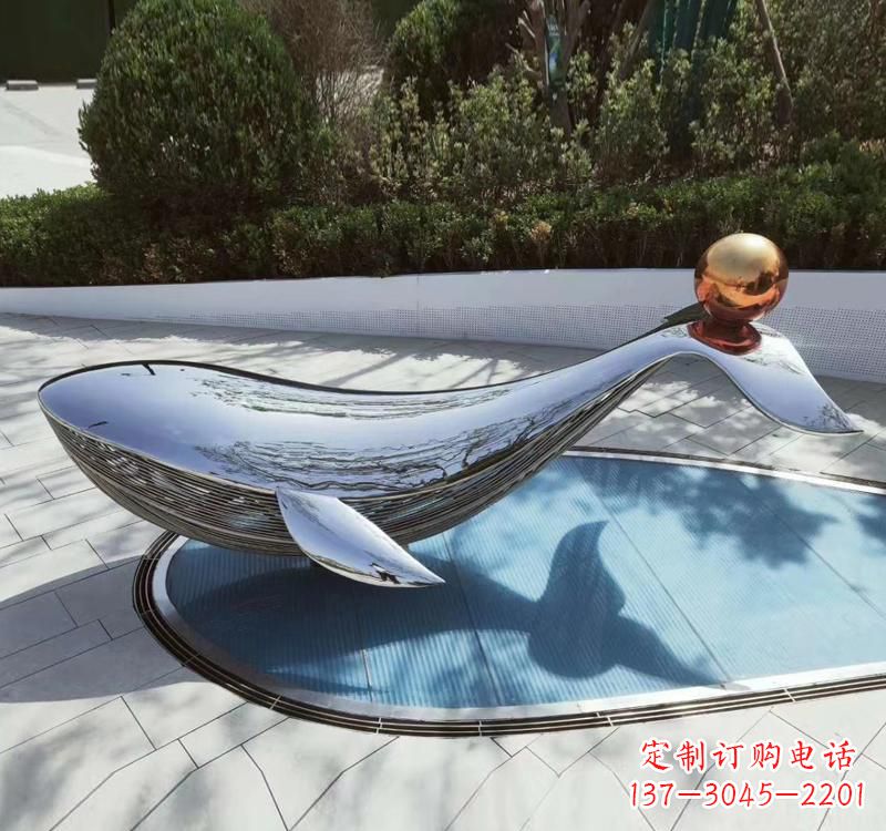 宁波不锈钢海豚雕塑精美而优雅