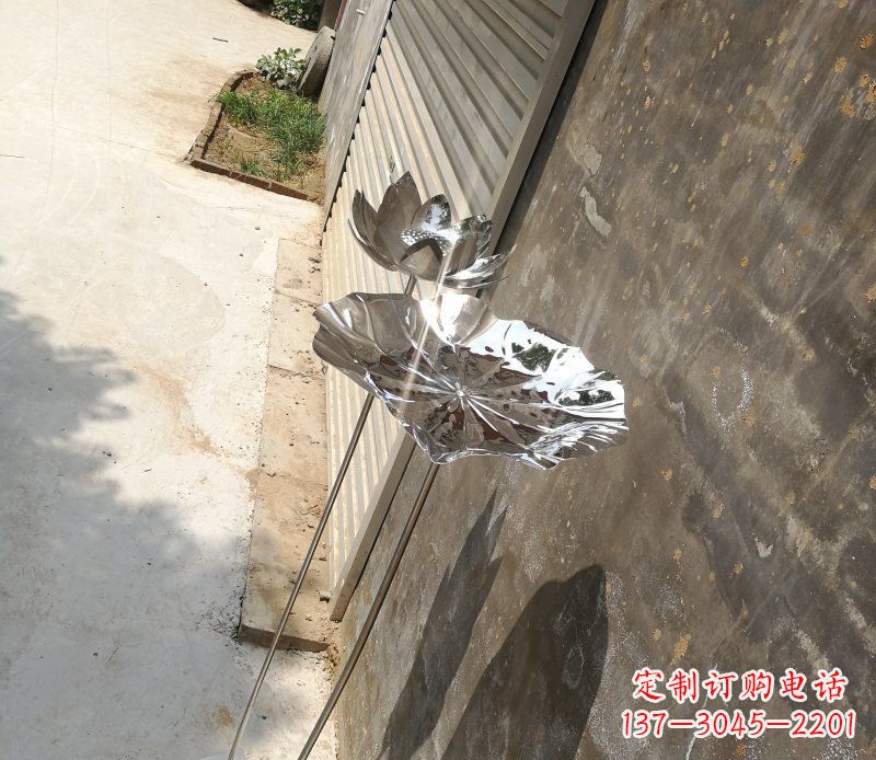 宁波不锈钢荷叶雕塑精美的艺术瑰宝