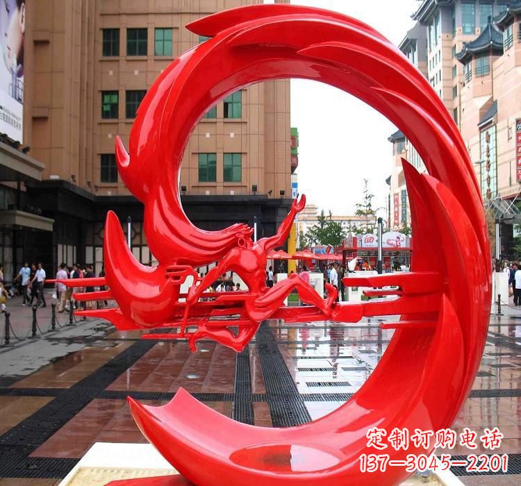 宁波夸父雕塑一种不锈钢的艺术