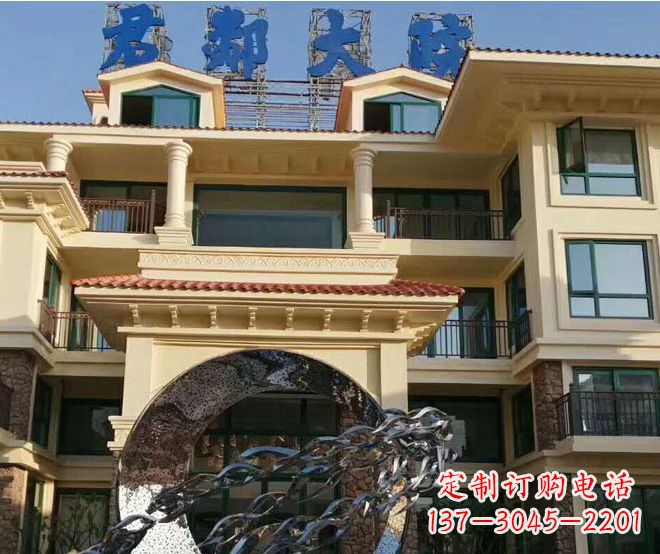 宁波不锈钢鲤鱼跃龙门雕塑——传承中国传统文化