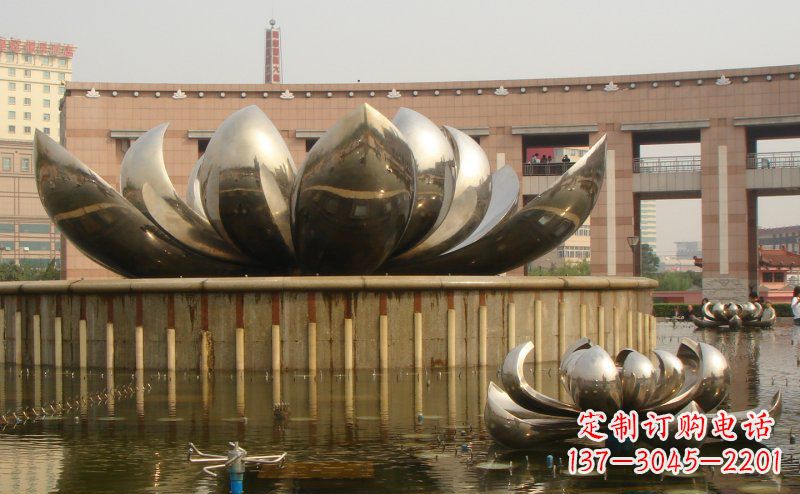 宁波不锈钢莲花雕塑一种精美的艺术品