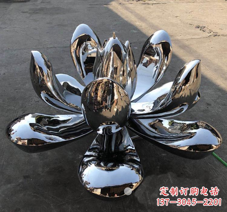 宁波不锈钢莲花雕塑精美优雅