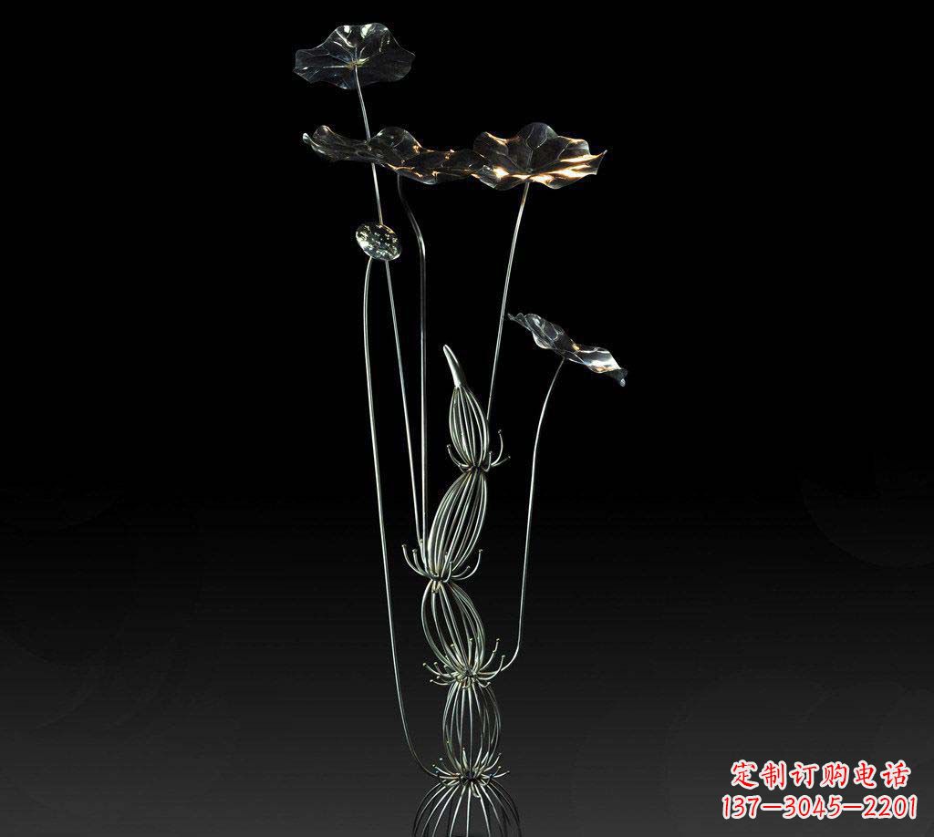 宁波不锈钢荷叶雕塑精致优雅的艺术宝藏
