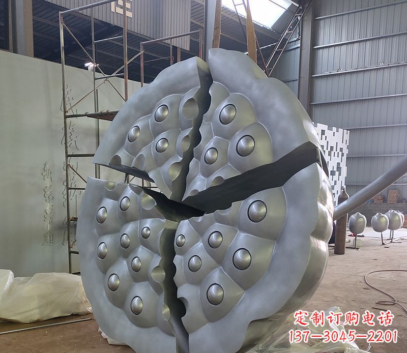 宁波不锈钢莲蓬雕塑精美外形 引人入胜