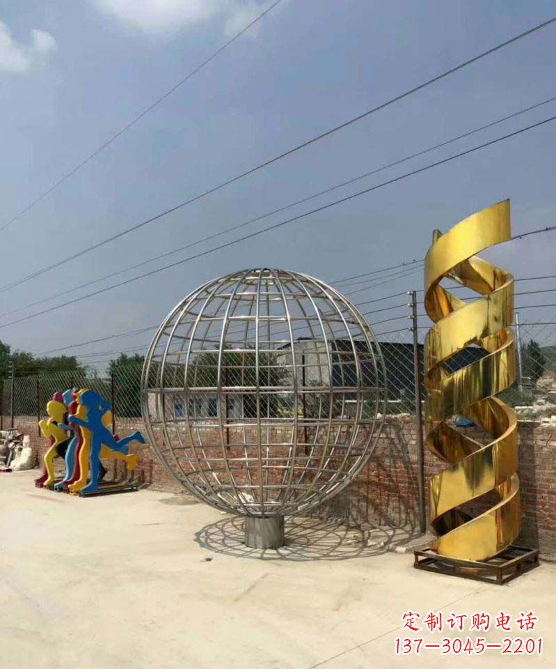 宁波不锈钢镂空地球雕塑一个对世界的美好祝愿