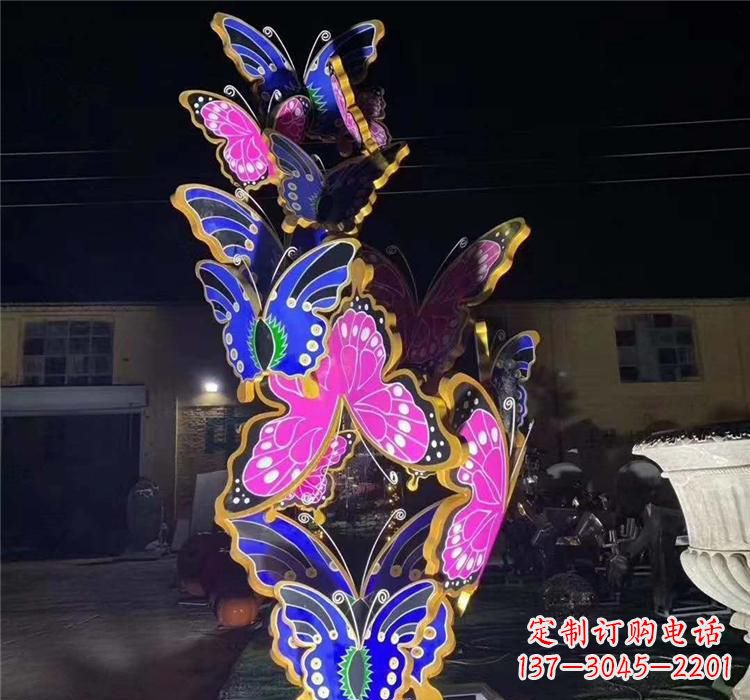 宁波不锈钢镂空蝴蝶雕塑——自由自在的艺术风景