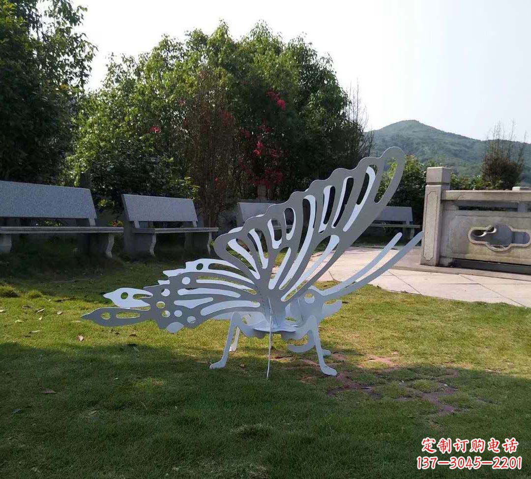 宁波不锈钢镂空蝴蝶装饰雕塑精美雕塑点缀美好生活