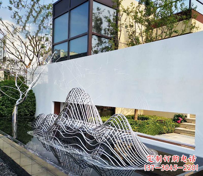 宁波不锈钢镂空假山雕塑精美外形,细腻工艺