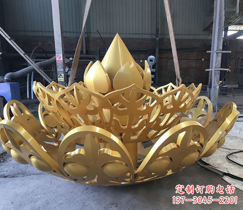 宁波不锈钢莲花雕塑精美绝伦