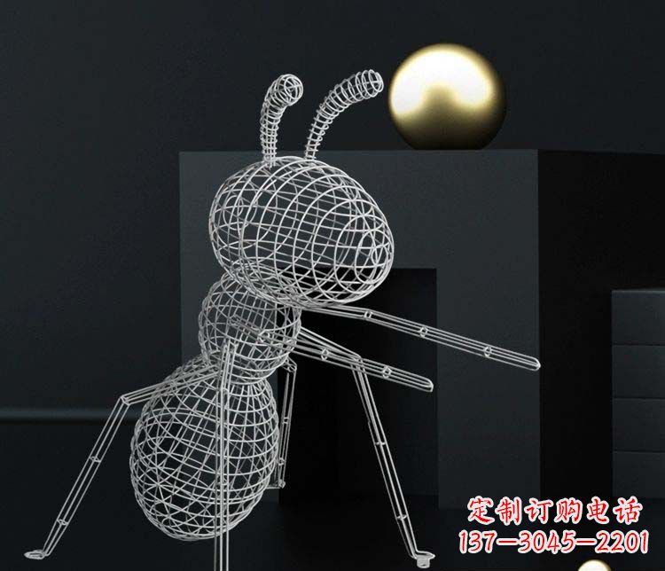 宁波不锈钢镂空蚂蚁雕塑艺术与科技的结合
