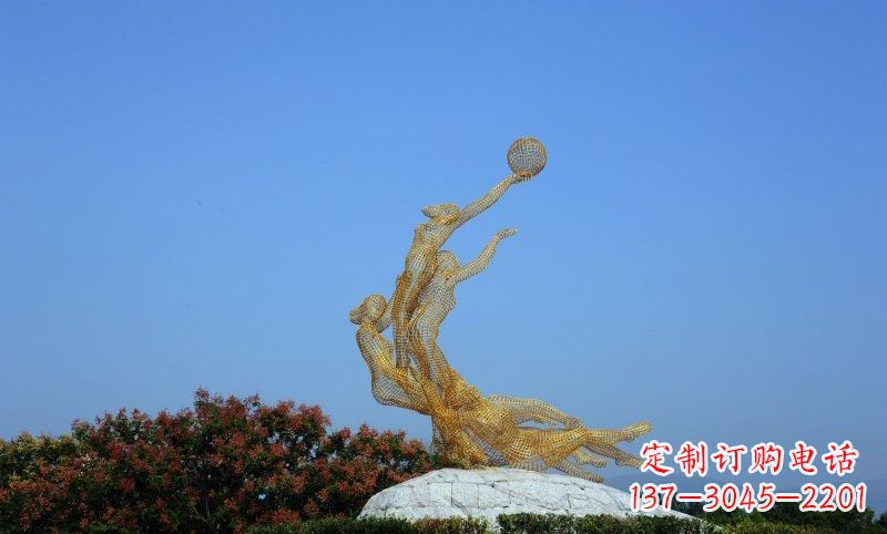 宁波精致的不锈钢女排雕塑