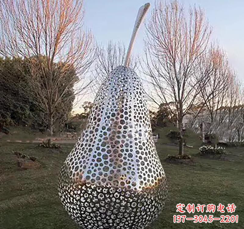 宁波不锈钢镂空水果雕塑精美绝伦