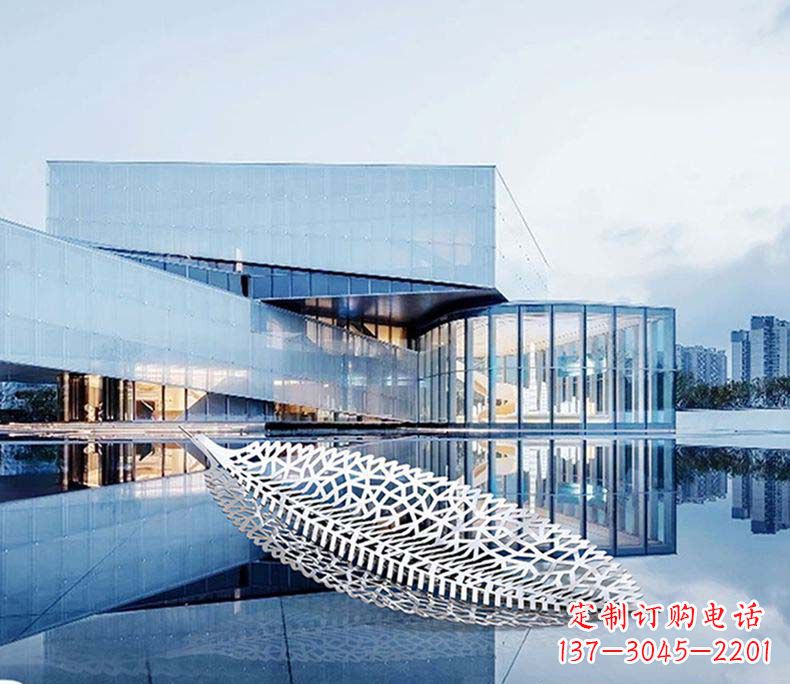 宁波不锈钢树叶雕塑——精美绝伦