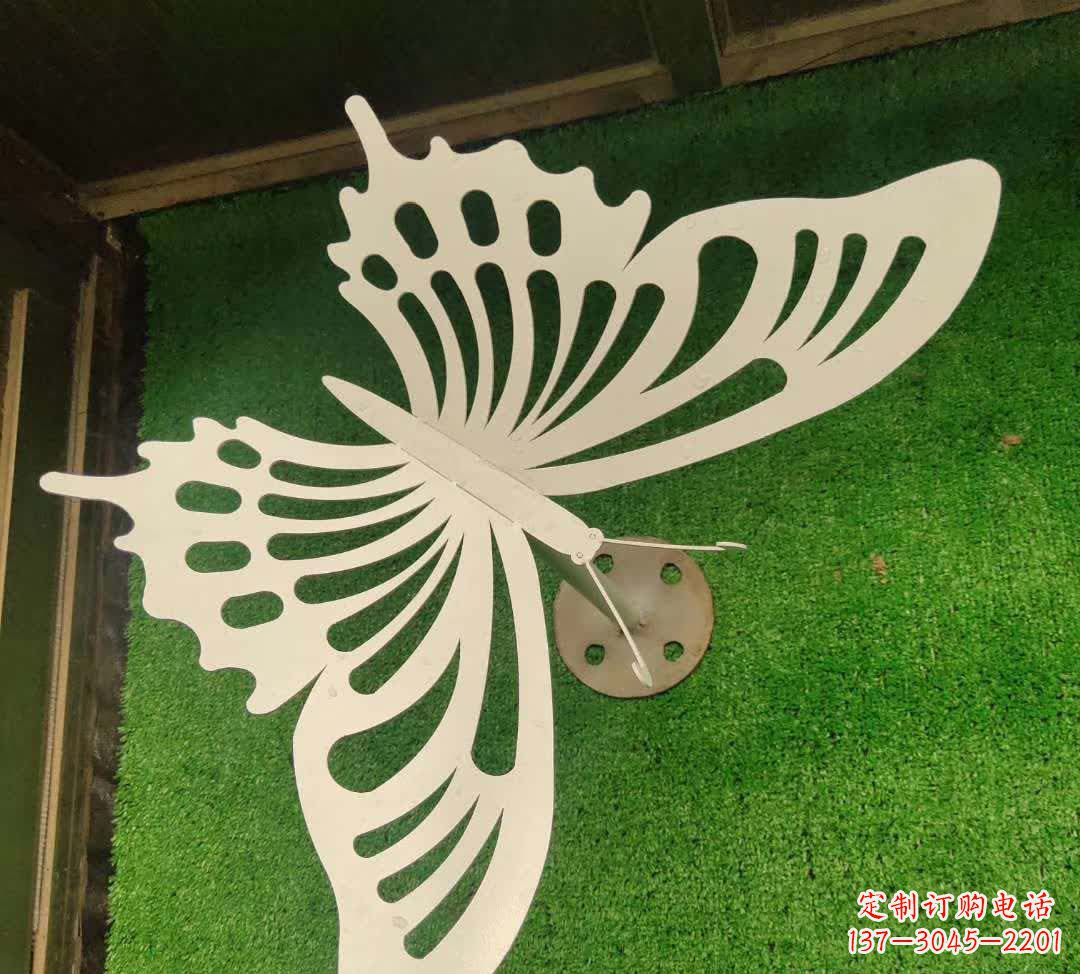 宁波不锈钢镂空蝴蝶雕塑灵动翩跹