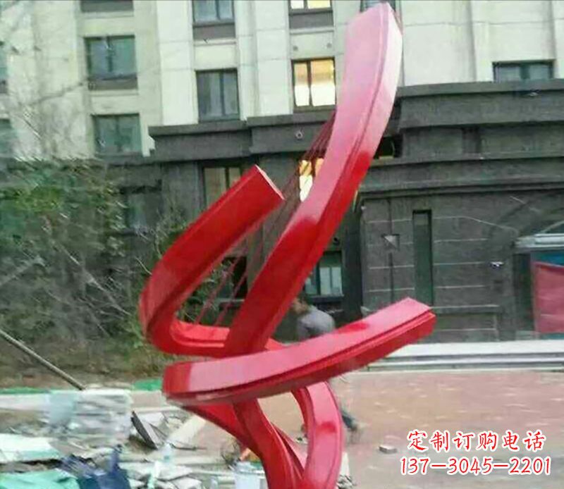 宁波不锈钢螺旋飘带雕塑
