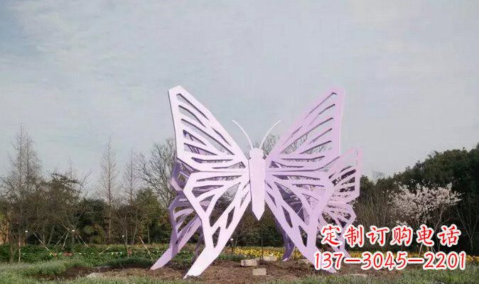 宁波不锈钢蝴蝶雕塑美丽的艺术装点