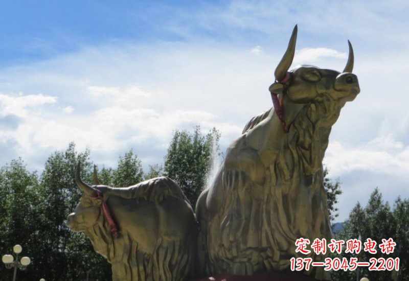 宁波不锈钢牦牛雕塑一种传统文化的精美传承