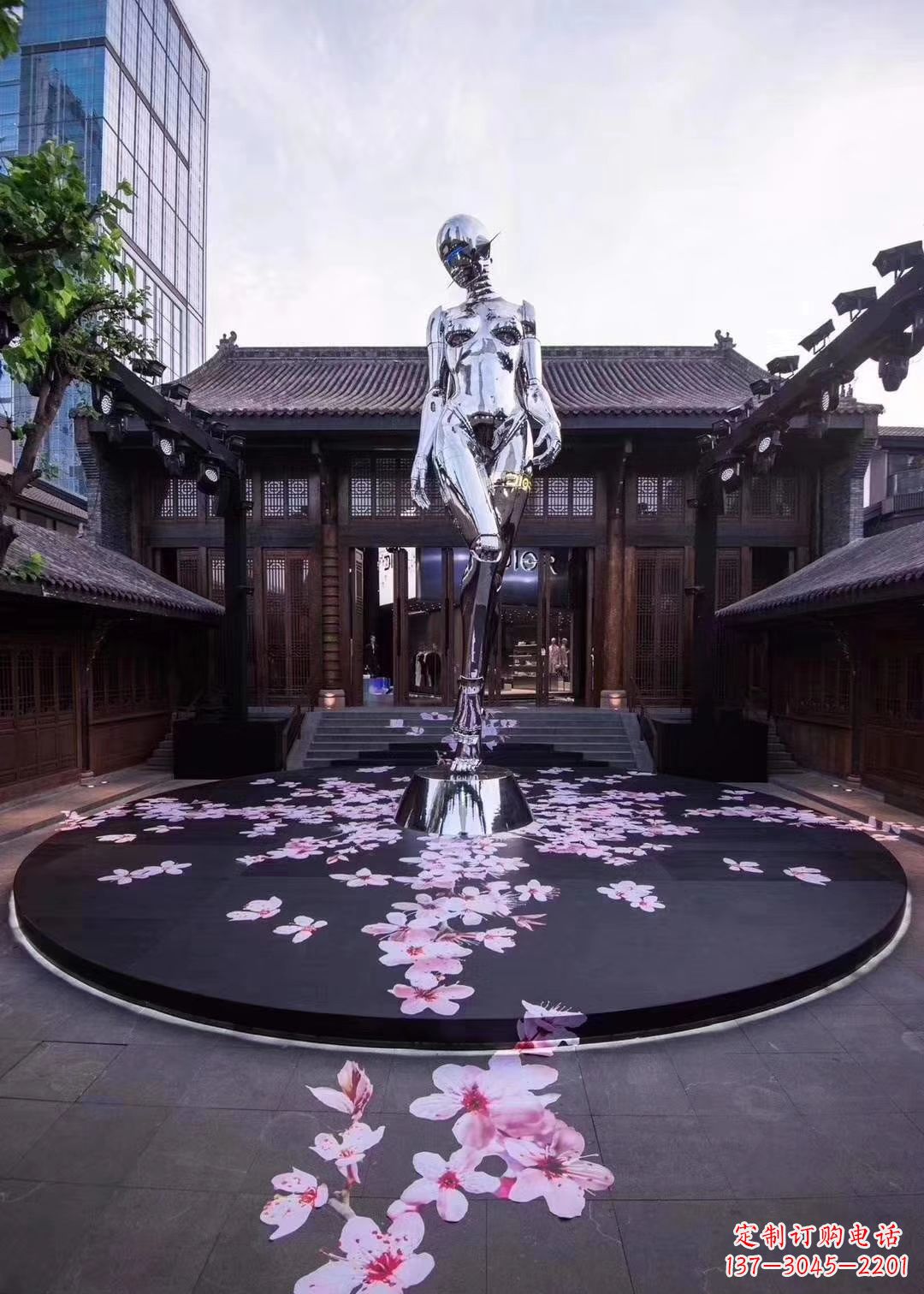 宁波美女雕塑点亮城市之美