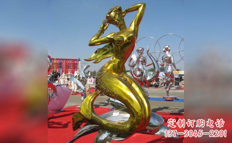 宁波不锈钢美人鱼雕塑