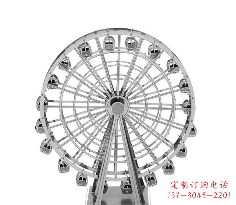 宁波不锈钢摩天轮雕塑引领城市风采