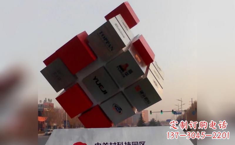 宁波不锈钢魔方雕塑艺术精灵的精彩表现