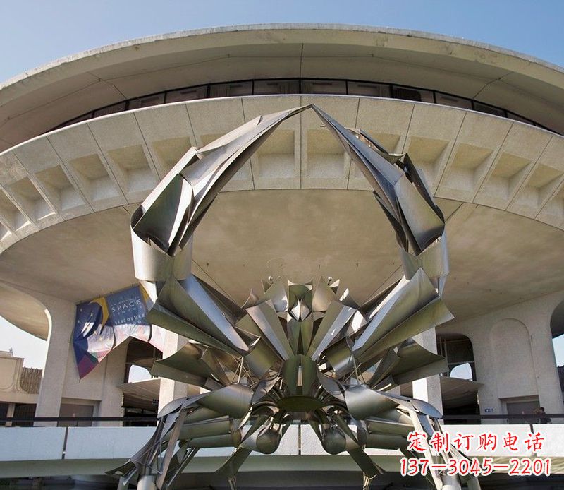 宁波不锈钢螃蟹雕塑美观耐候的户外装饰