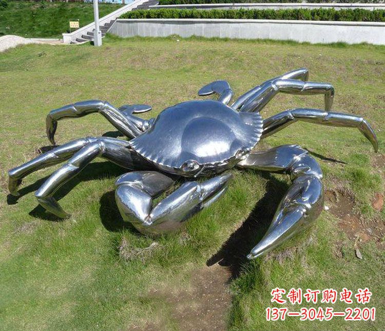 宁波不锈钢螃蟹雕塑——给景观增添灵动之美
