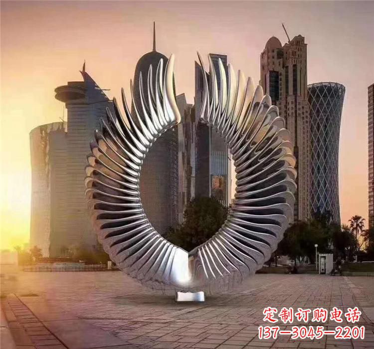 宁波不锈钢喷泉雕塑灵动的艺术美学