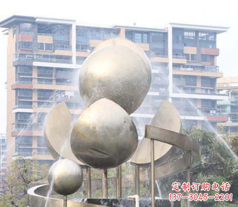 宁波不锈钢喷泉雕塑美丽与自然的完美结合