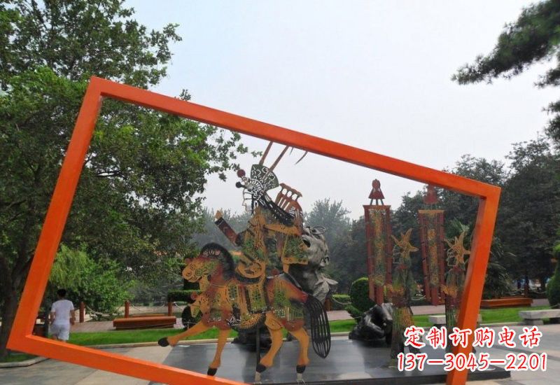 宁波不锈钢皮影戏雕塑传承民间文化的艺术精粹