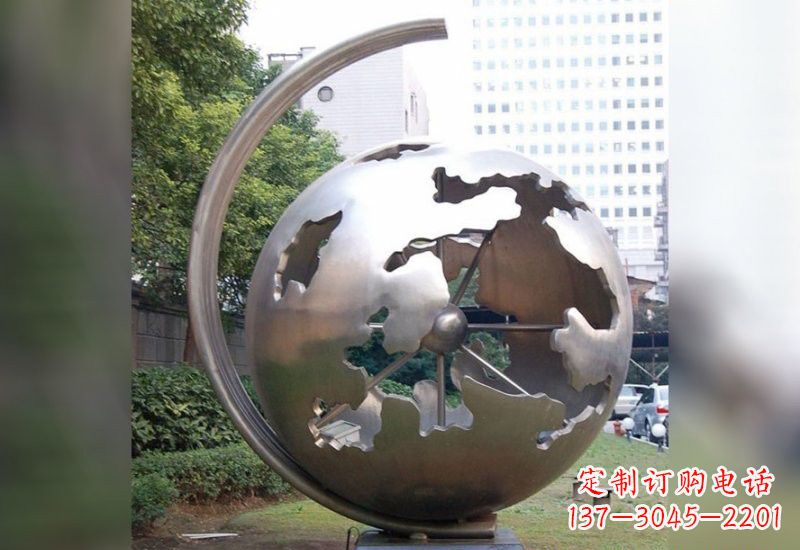 宁波不锈钢地球仪雕塑艺术与科学的结合