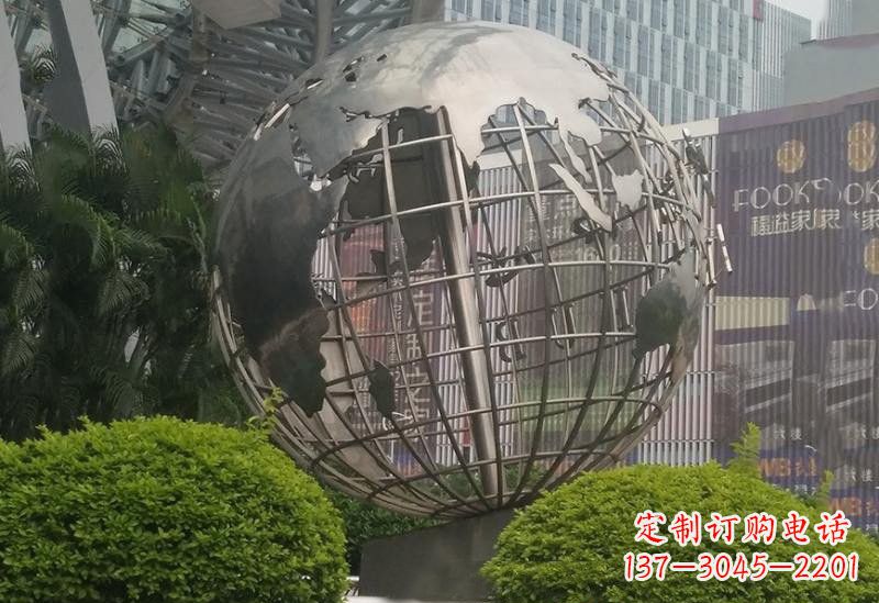 宁波不锈钢地球仪雕塑一个精美的艺术品