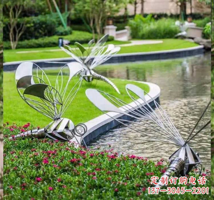 宁波不锈钢蜻蜓一件完美的动物雕塑