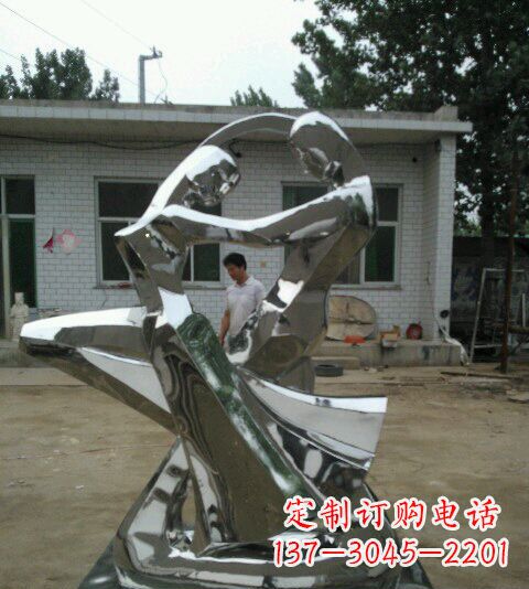 宁波不锈钢情侣跳舞雕塑