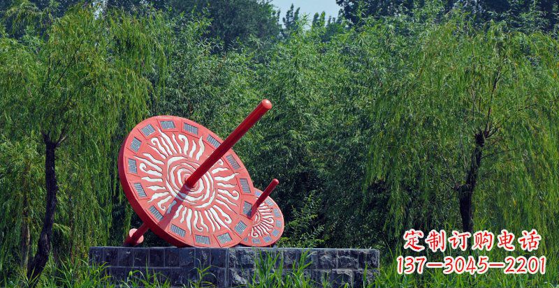 宁波不锈钢日晷校园雕塑点亮校园时光