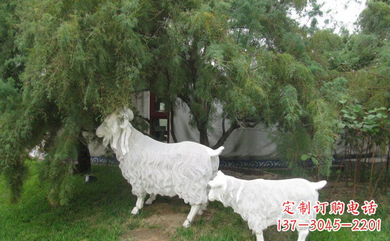 宁波不锈钢山羊雕塑静谧中的动态美