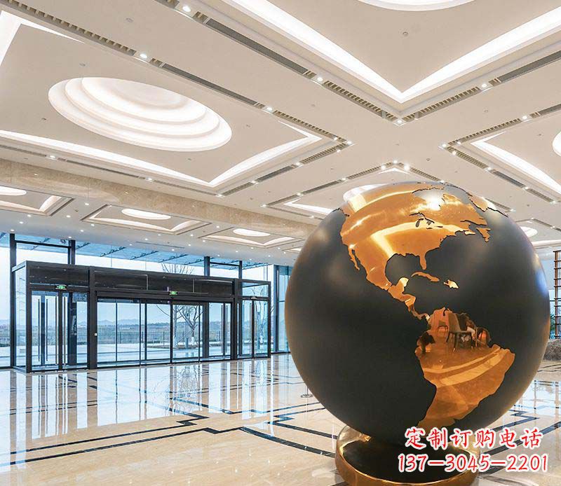 宁波不锈钢地球仪雕塑精美绝伦