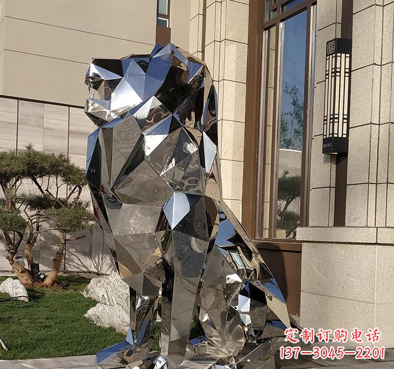 宁波不锈钢狮子雕塑精美而又富有艺术感