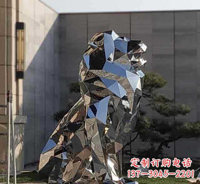 宁波不锈钢狮子雕塑象征力量与美丽