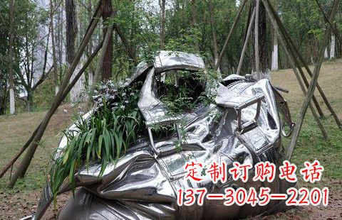 宁波不锈钢手提包雕塑2