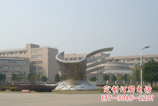 宁波不锈钢书籍地球景观雕塑