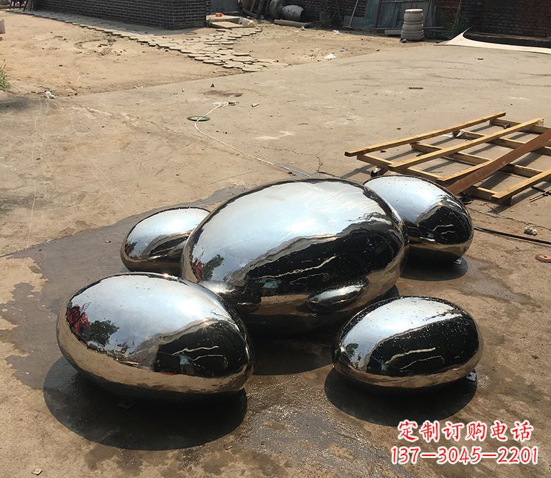 宁波不锈钢水滴创造景观雕塑