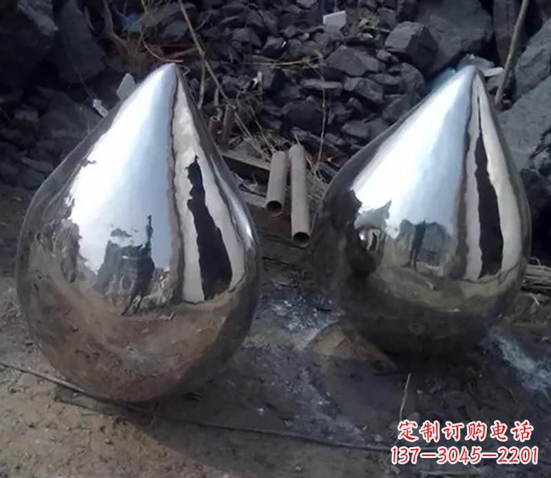 宁波不锈钢水滴景观雕塑